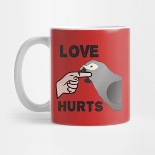 Love Hurts - Timneh African Grey Parrot Mug